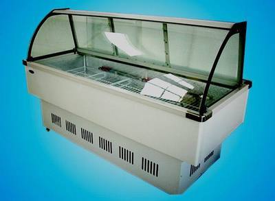 【专业生产 供应卧式大圆弧保鲜展示柜冷藏/冷冻/冰柜 SCD-2.0z】价格,厂家,图片,冷藏工作台/工作台冰箱,常州市络通电器-